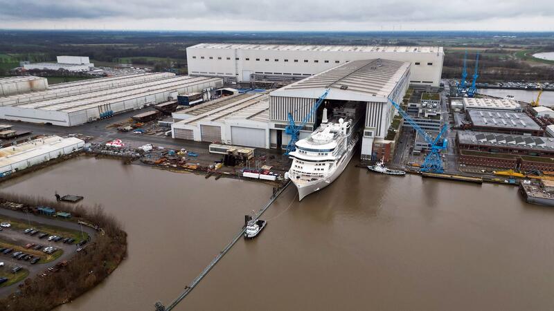 Enger Zeitrahmen für Rettung der Meyer Werft Die Meyer Werft hat Zukunftschancen - ist aber noch nicht gerettet. (Archivfoto)