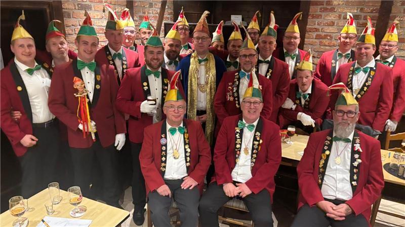 Die Mitglieder des Karnevalsvereins Ahlerstedt bei der diesjährigen Prinzenwahl.