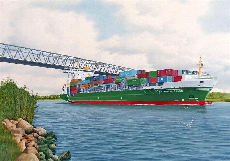 Warnung vor Kollaps auf Wasserstraßen Die „Nathalie Ehler“ auf dem Nord-Ostsee-Kanal.