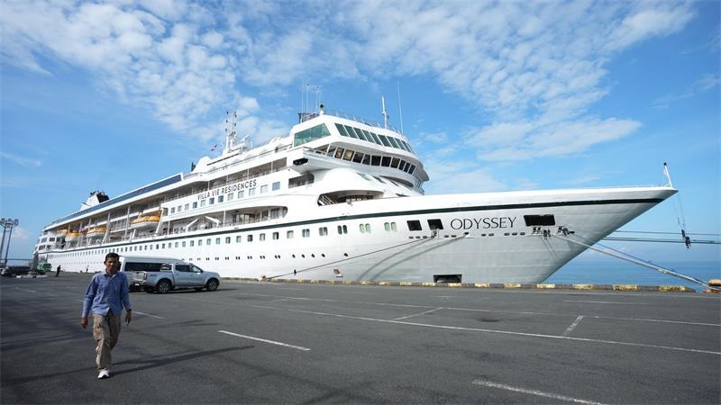 Die „Odyssey“ liegt seit Ende vergangener Woche in Kambodscha.