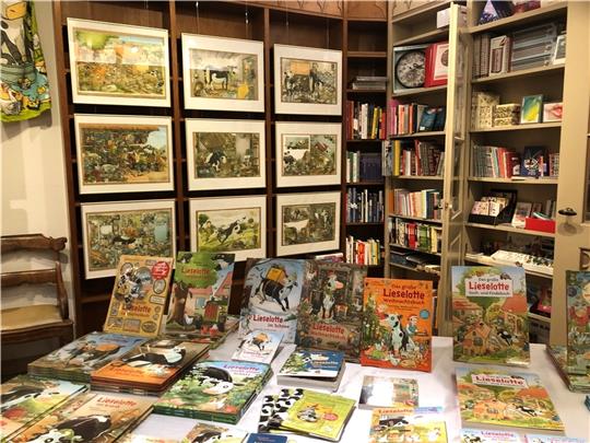 Die Originalzeichnungen der Lieselotte-Bücher - Ausstellungen gibt es regelmäßig.
