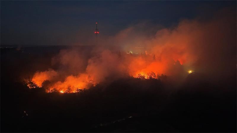 Die Ortschaft Traisen blieb wegen der Explosionsgefahr geräumt. 