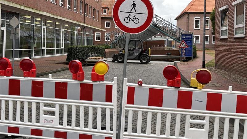 Die Parkgarage am Platz Am Sande ist immer noch gesperrt.