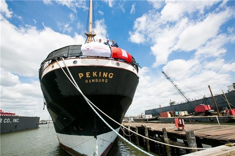 Die Peking auf der Caddell Werft in New Jersey. Foto Victor Hugo