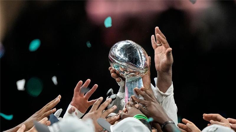 Die Philadelphia Eagles feiern.