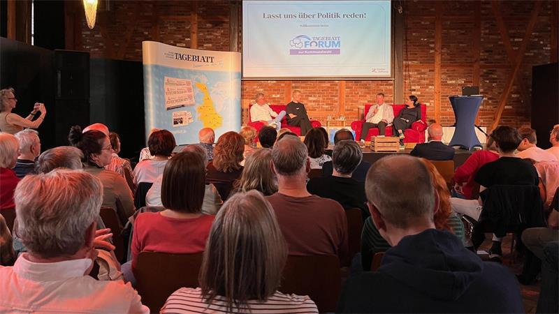 Die Podiumsdiskussion im Kornspeicher ist Teil der Veranstaltungsreihe „TAGEBLATT Forum“ - Diskussionen, Interviews und Kneipengespräche zur Kommunalwahl 2026 (Archivbild).
