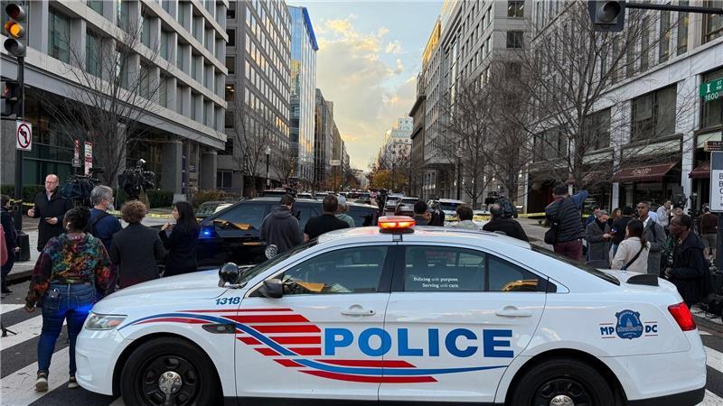 Trump spricht nach Schüssen auf Nationalgarde von Terrorakt Die Polizei der US-Hauptstadt riegelt den Zugang zum Tatort ab.