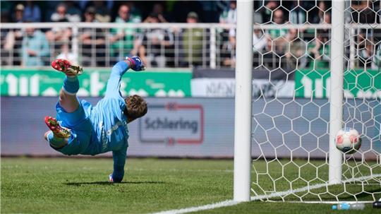 Die Preußen kassierten auch gegen Bielefeld mehrere Gegentore.