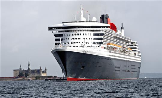 Die RMS Queen Mary 2, ein Kreuzfahtschiff aus Großbritannien. Foto: Keld Navntoft/Ritzau Scanpix/Ap/dpa