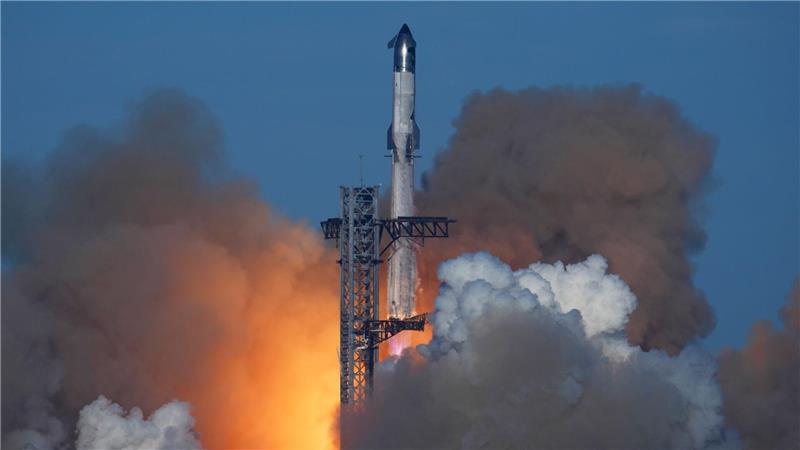 Die Rakete Starship von SpaceX startet zu einem Testflug von der Starbase in Boca Chica (Archivbild)