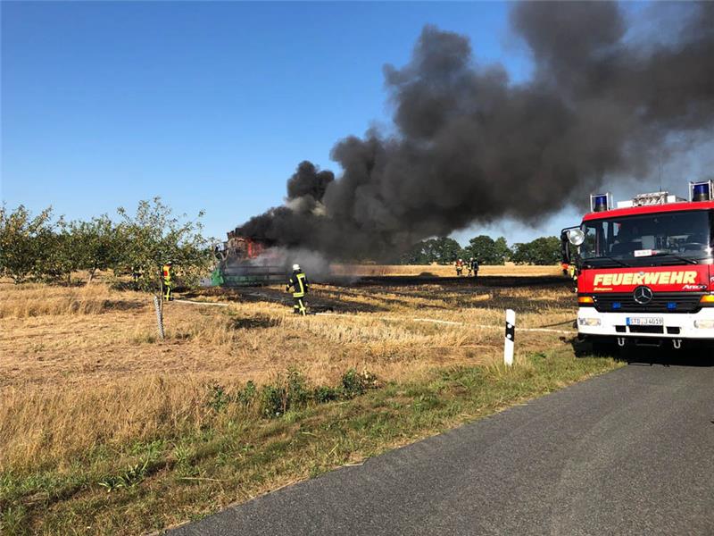 Die Rauchentwicklung ist enorm. Foto: Gooßen