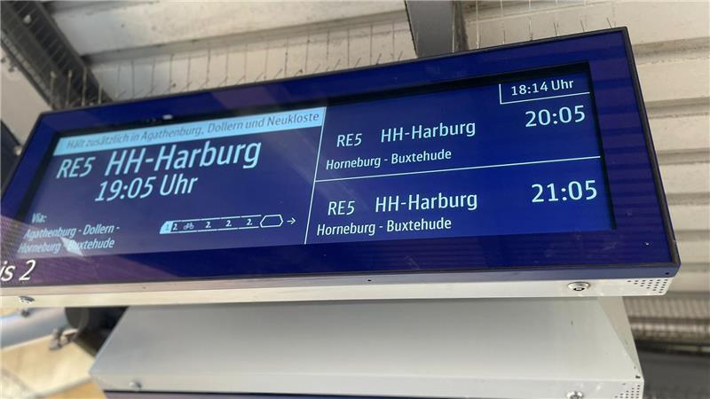 Die Regionalbahn von Start Unterelbe hält an allen Bahnhöfen im Kreis Stade.
