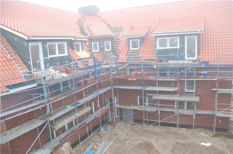 Neue Seniorenresidenz im Ortskern Apensen ist fast fertig Die Rückseite des Gebäudes mit einer Tagespflegeeinrichtung. Foto: Laudien