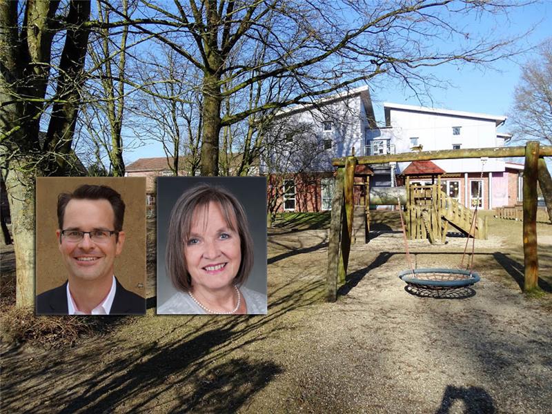 Die SPD-Ratsleute Meik Lange und Karin Siedler-Thul wollen den Ganztagsunterricht auch an der Isern-Hinnerk-Schule in Apensen voranbringen.