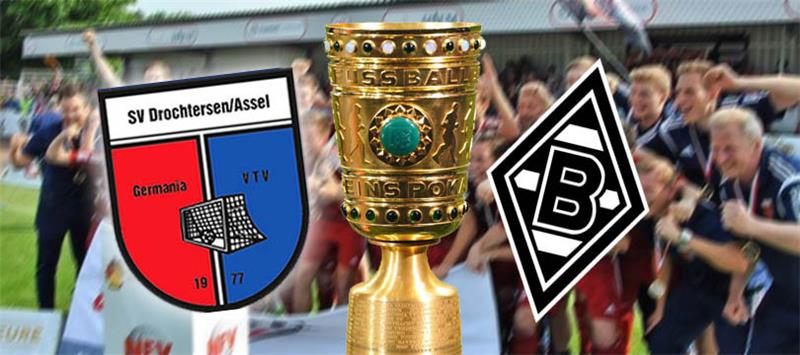 Die SV Drochtersen/Assel muss in der ersten Runde des DFB-Pokals gegen den Bundesligisten Borussia Mönchengladbach antreten.