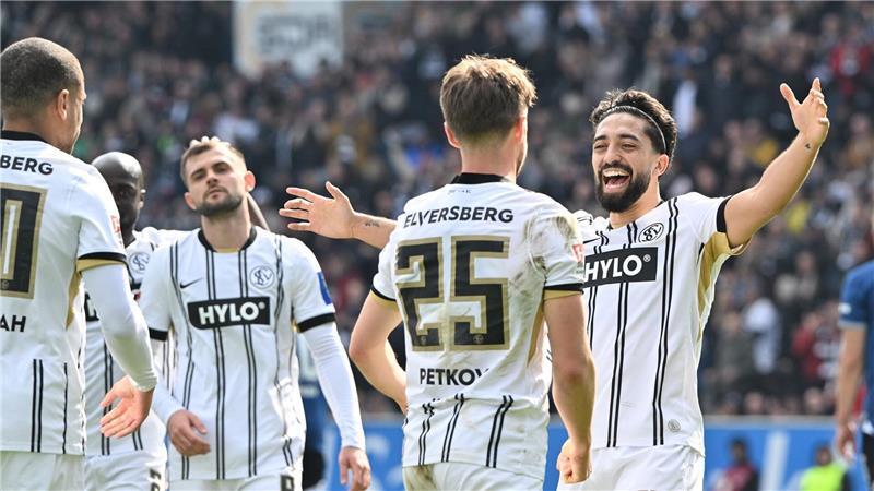 Die SV Elversberg kletterte auf Rang zwei durch den Heimsieg gegen Bielefeld.