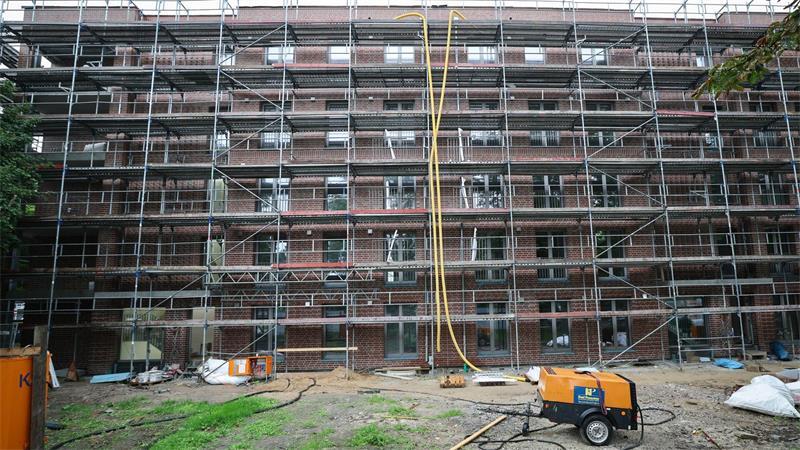 Die Saga baut in Hamburg-Horn Wohnungen.