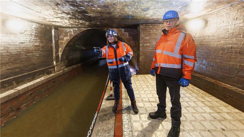 Sanierung von großem Abwasserbauwerk beginnt Die Sanierung soll voraussichtlich bis Frühjahr 2027 dauern.