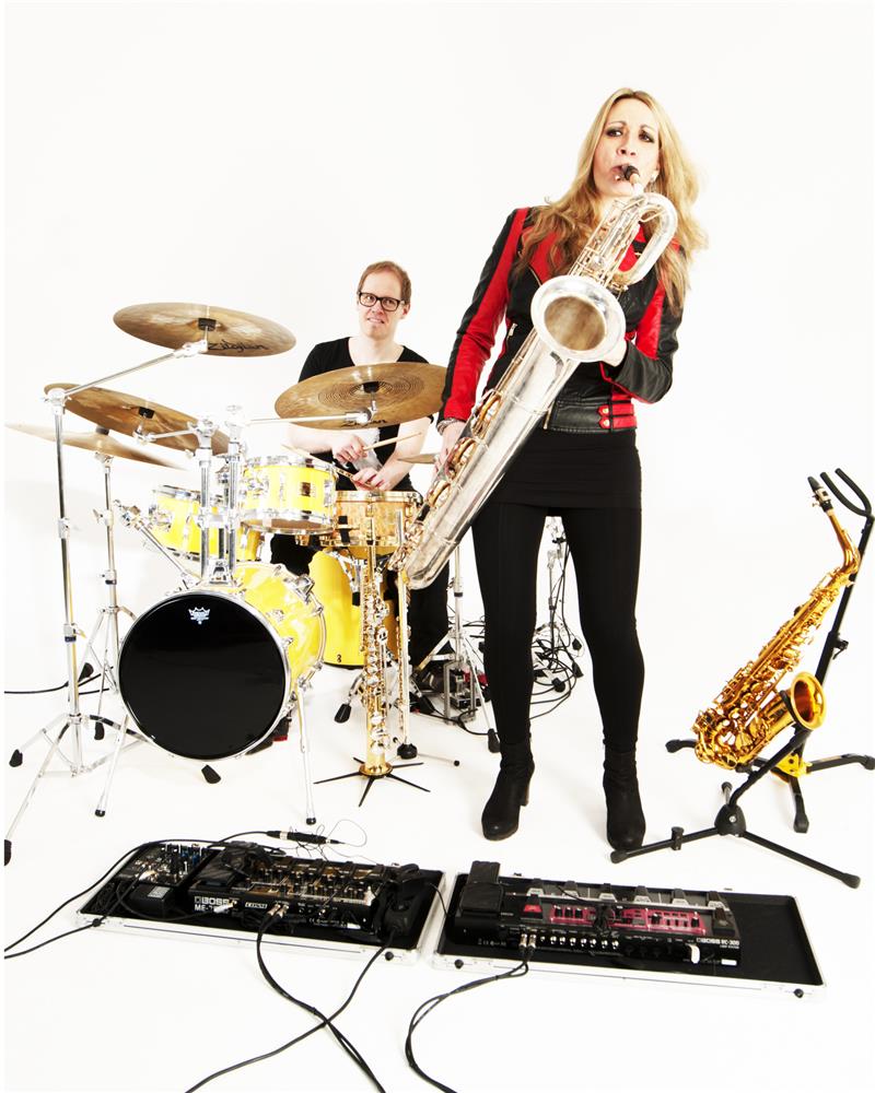 Die Saxofonistin Boriana Dimitrova spielt auch im Duo Doublepulse. Foto: Thomas Schloemann
