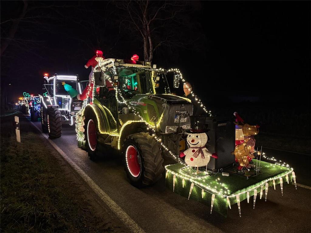 Die Schneemänner auf der Frontladefläche