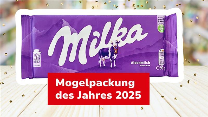 Die Schokoladenmarke Milka ist die "Mogelpackung des Jahres" der Verbraucherzentrale Hamburg.