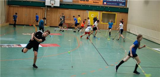 Die Schüler der IGS Buxtehude trainieren für das Bundesfinale . Foto Felsch