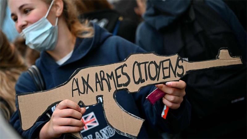 Schülerproteste in Frankreich gehen in zweite Woche Die Schüler lassen mit ihren Protesten nicht locker.