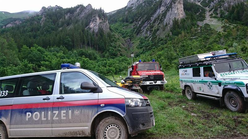 Die Schüler und ihre Begleiter wurden von einem Gewitter überrascht.