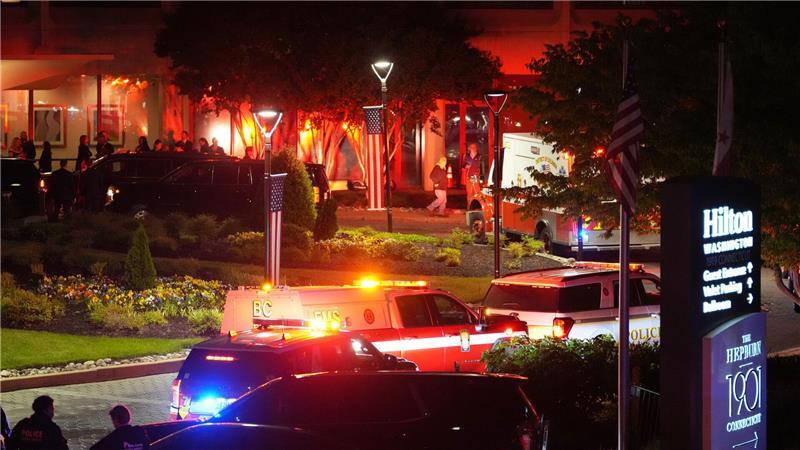 Die Sicherheitskräfte waren mit einem Großaufgebot vor Ort.