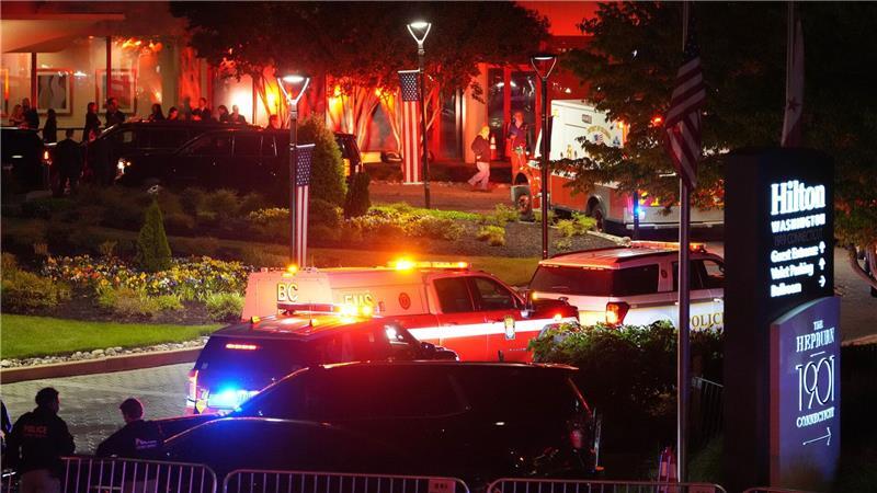 Die Sicherheitskräfte waren mit einem Großaufgebot vor Ort.