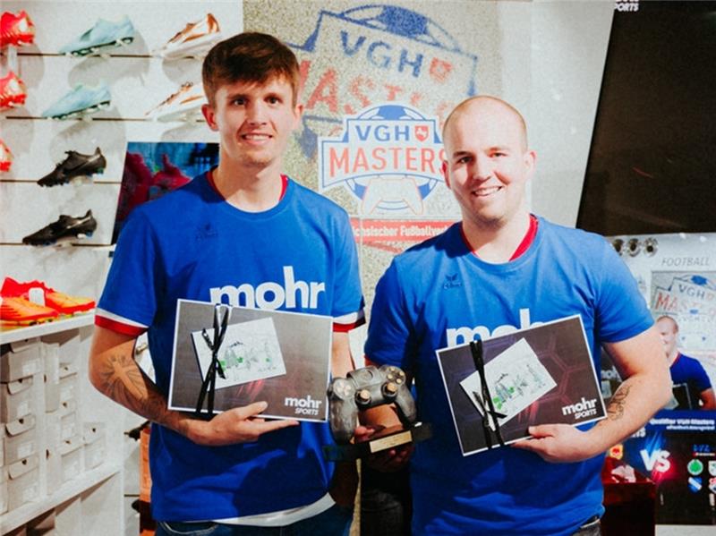 Die Sieger: Jorik Wulff (l.) und Niklas Aue. Foto: NFV-Kreis Stade
