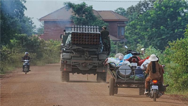 Neue Kämpfe an Grenze zwischen Thailand und Kambodscha Die Situation war am Donnerstag eskaliert.