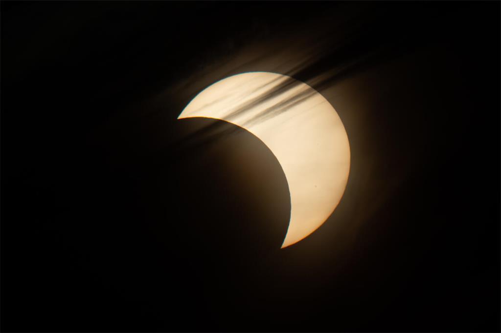 Die Sonnenfinsternis am 12. August 2026, aufgenommen von Johannes Lüth in der Ga...