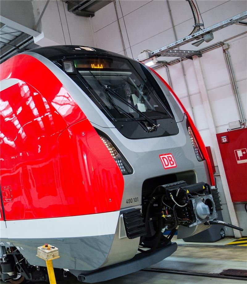 Die Spitze der neuen S-Bahn vom Typ „ET490“.