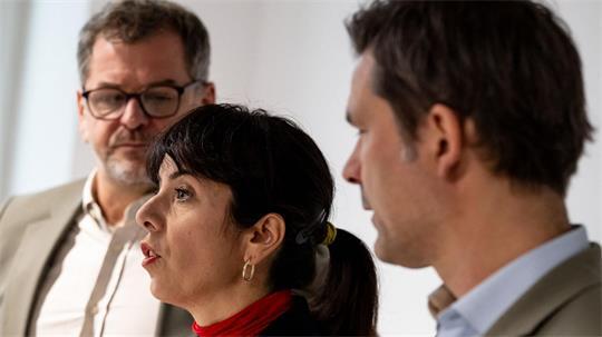 Die Spitzen von Linken, Grünen und SPD in Berlin hatten ihr Sondierungspapier am Wochenende vorgestellt. (Archivbild)