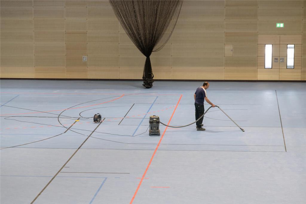 Die Sporthalle Nord kurz vor der Eröffnung.