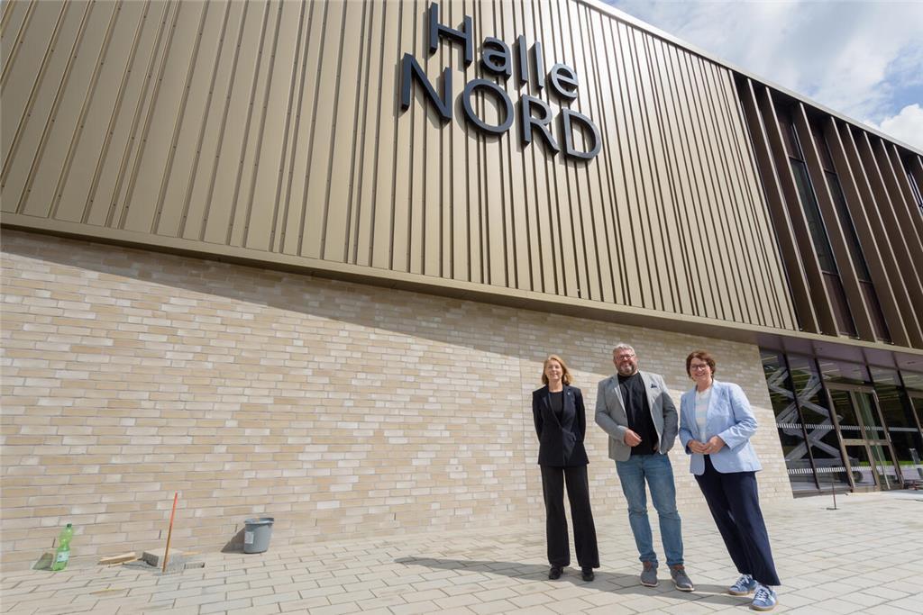 Die Sporthalle Nord kurz vor der Eröffnung.