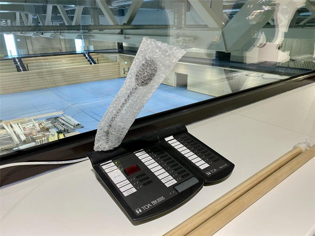 Die Sporthalle Nord kurz vor der Eröffnung.
