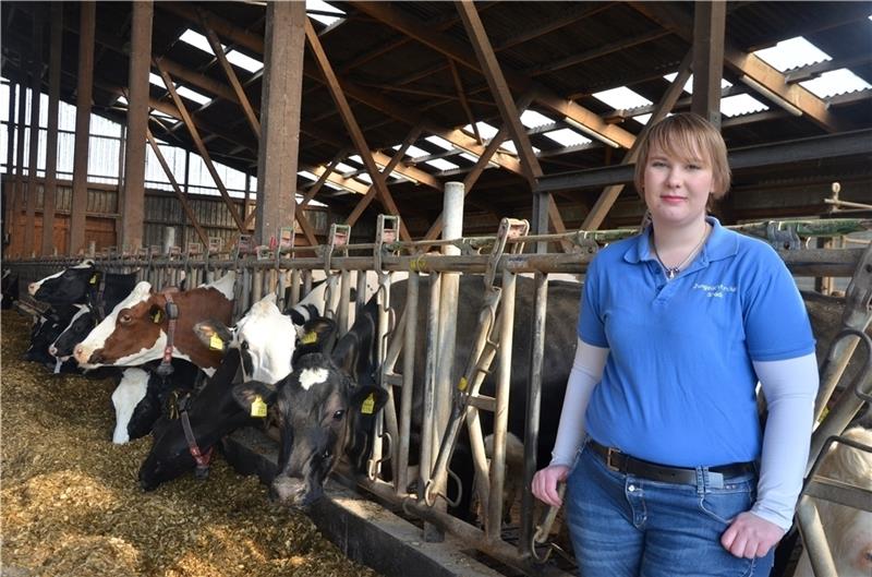 Die Stader Club-Vorsitzende Vanessa Hartleff ist mit Rindern groß geworden und engagiert sich für den züchterischen Nachwuchs. Fotos: von Allwörden