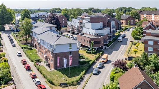 Die Stader Höfe in Campe an der Allmersallee. Hier wurde Wohnraum unter den Dächern geschaffen.