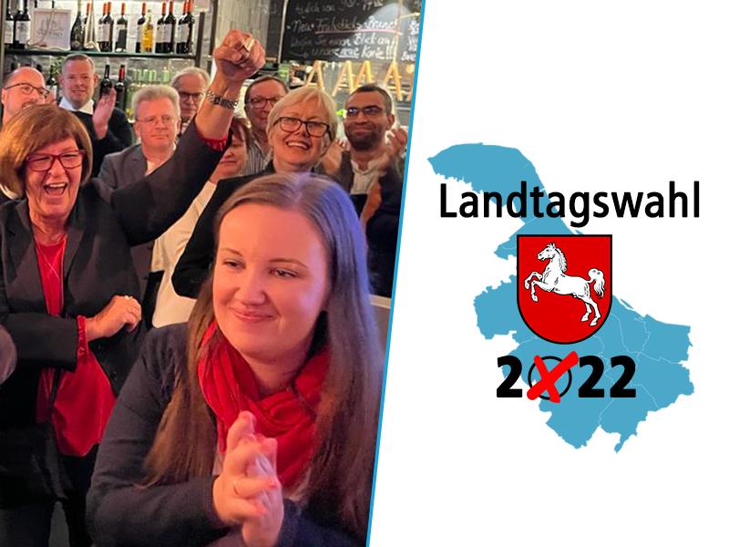 Die Stader SPD ist in Feierlaune: Der Grund ist Corinna Lange. Foto: Vasel