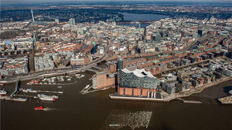Die Stadt von oben - Hamburg wird regelmäßig aus der Luft vermessen. (Archivbild))