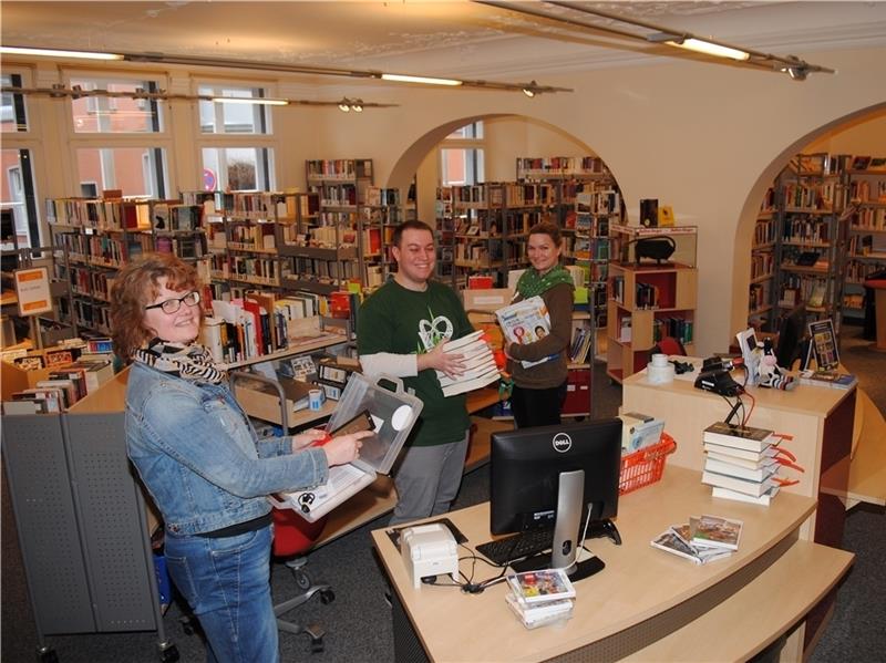 Die Stadtbibliothek Buxtehude in der Fischerstraße ist zu klein. Foto Vasel