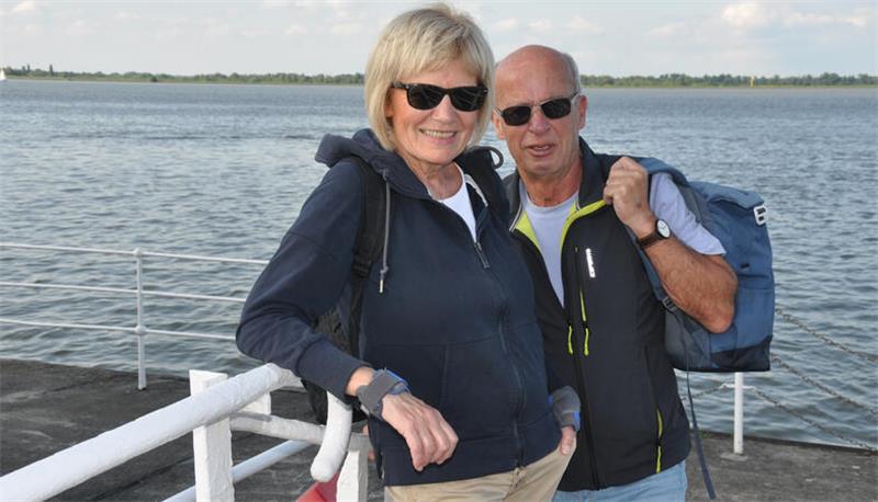 Die Stammgäste Marlene und Wolfgang Feldhaus aus Stade schwärmen von dem einzigartigen Platz.