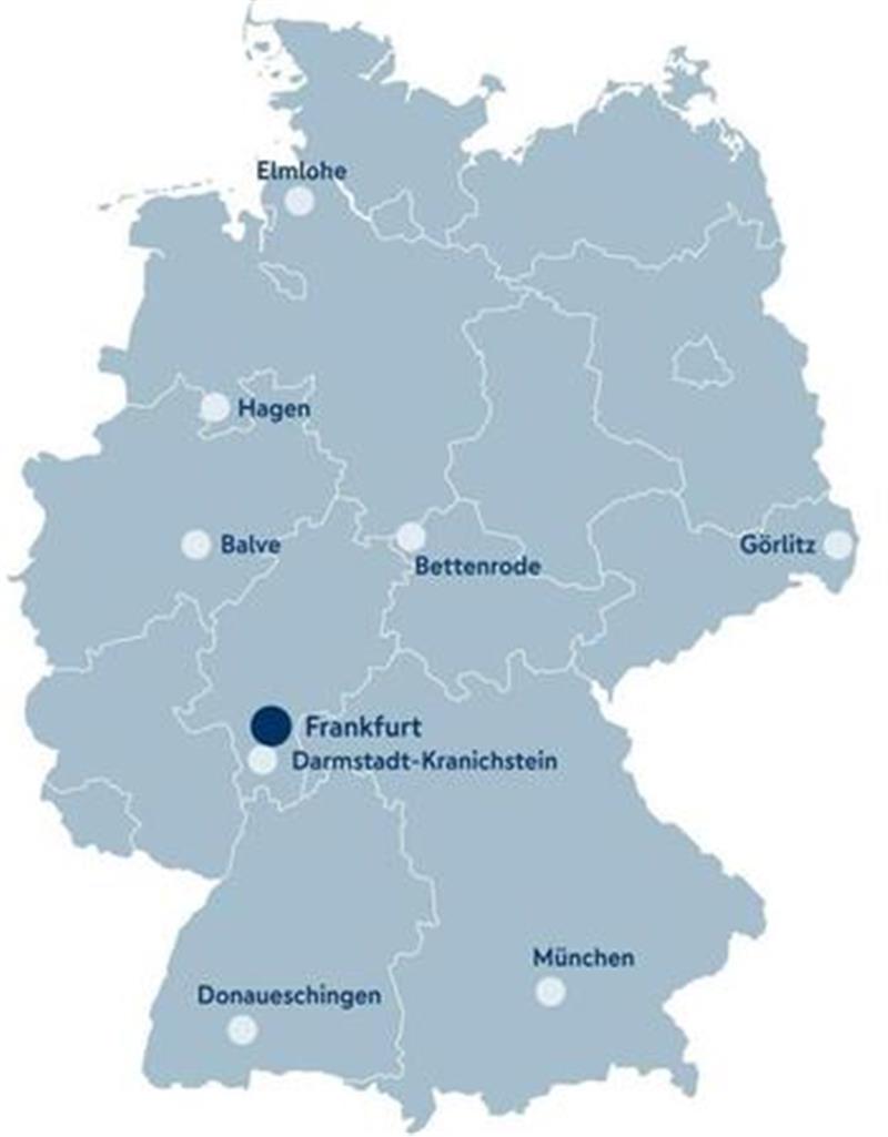 Die Standorte der Qualifikationsprüfungen für den Nürnberger Burg-Pokal 2024.Foto: Nürnberger Versicherung