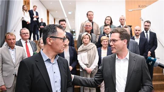 Die Stimmung zwischen Cem Özdemir und Manuel Hagel hat sich seit dem Wahlabend deutlich gebessert.
