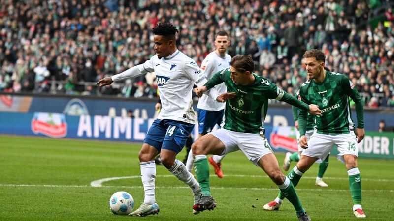 Hoffenheim bezwingt Werder beim Doppel-Test zweimal Die TSG 1899 Hoffenheim um Gift Orban (l) setzte sich in beiden Testspielen gegen Werder Bremen um Niklas Stark durch.