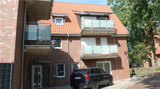 Blick auf die Sozialstation Geest.