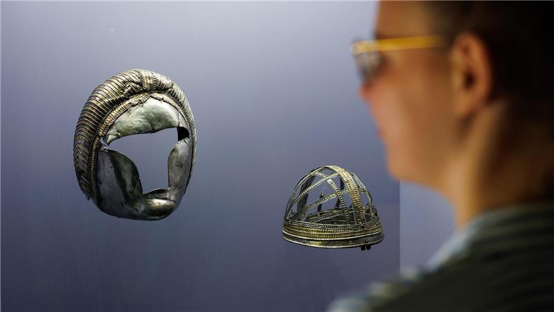 Die „Thorsberger Maske“ gehört zu den wichtigen Exponaten der Sonderausstellung. 