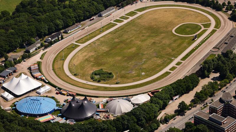 Die Trabrennbahn Bahrenfeld muss der geplanten Science City Hamburg weichen. (Archivbild)